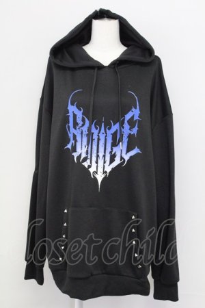 画像: Amilige / ロゴグラデーションパーカー  黒Ｘ紫 T-25-09-12-010-PU-TO-SA-ZT
