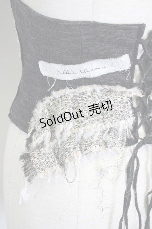 画像3: alice auaa / ツイードフリルショートコルセット 3 ブラック T-25-09-12-002-AA-TO-SA-ZI (3)