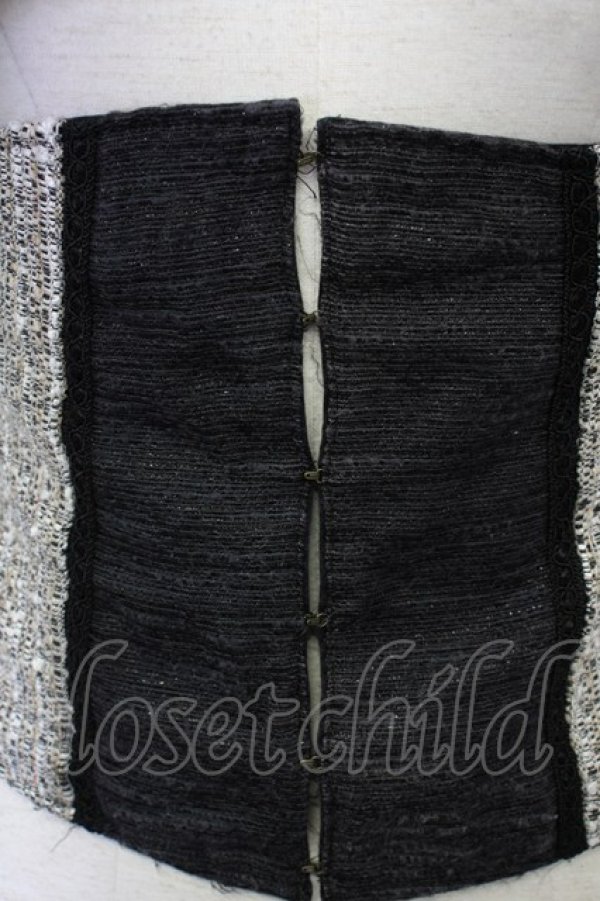 画像4: alice auaa / ツイードフリルショートコルセット 3 ブラック T-25-09-12-002-AA-TO-SA-ZI (4)
