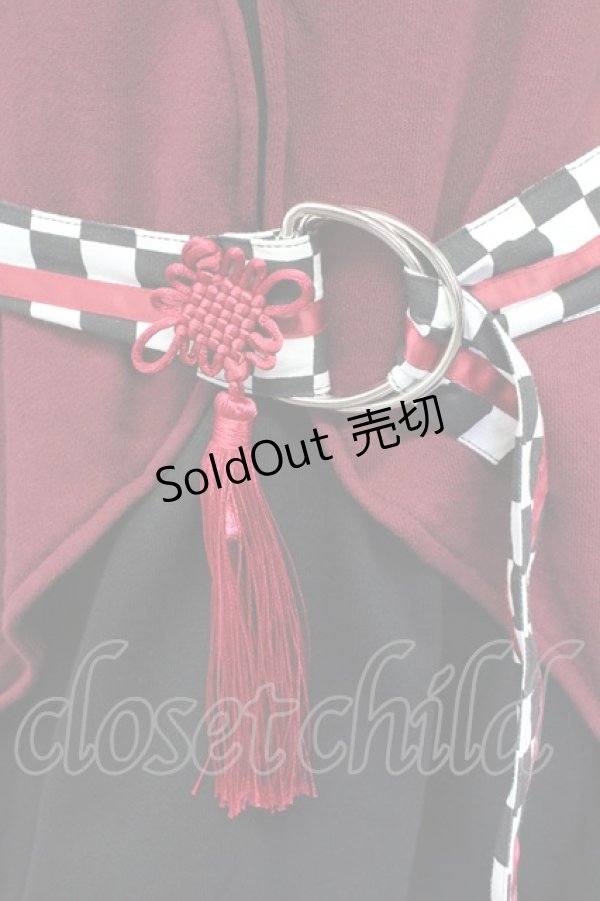 画像6: IRO+IRO / 〜呑めや唄えや〜宵酔い和袖パーカー  黒Ｘ赤 T-25-09-12-015-LO-TO-SA-ZI (6)