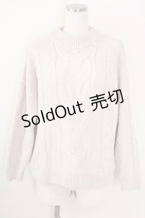 画像: axes femme / パールニットトップス  ピンク T-25-09-14-006-AX-TO-SA-ZT
