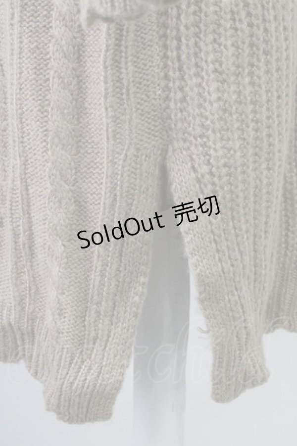 画像3: axes femme / グラデーションニットワンピース  アイボリーＸブラウン T-25-09-14-007-AX-OP-SA-ZI (3)