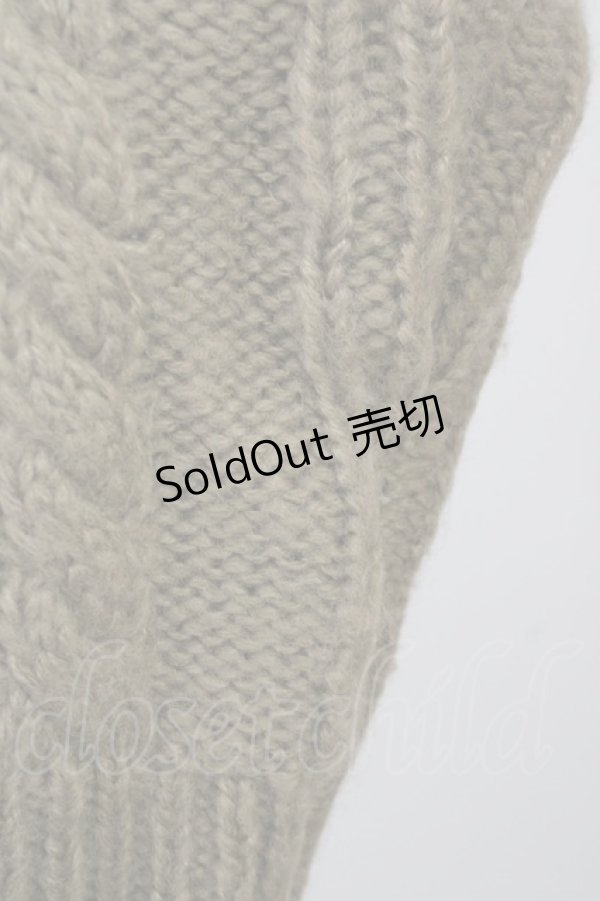 画像8: axes femme / グラデーションニットワンピース  アイボリーＸブラウン T-25-09-14-007-AX-OP-SA-ZI (8)