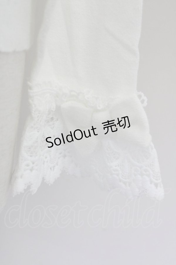 画像4: axes femme kawaii / レーシーフリルニットプル M 白 T-25-09-14-001-AX-TO-SA-ZI (4)