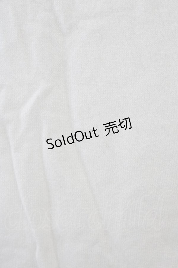 画像5: axes femme kawaii / レーシーフリルニットプル M 白 T-25-09-14-001-AX-TO-SA-ZI (5)