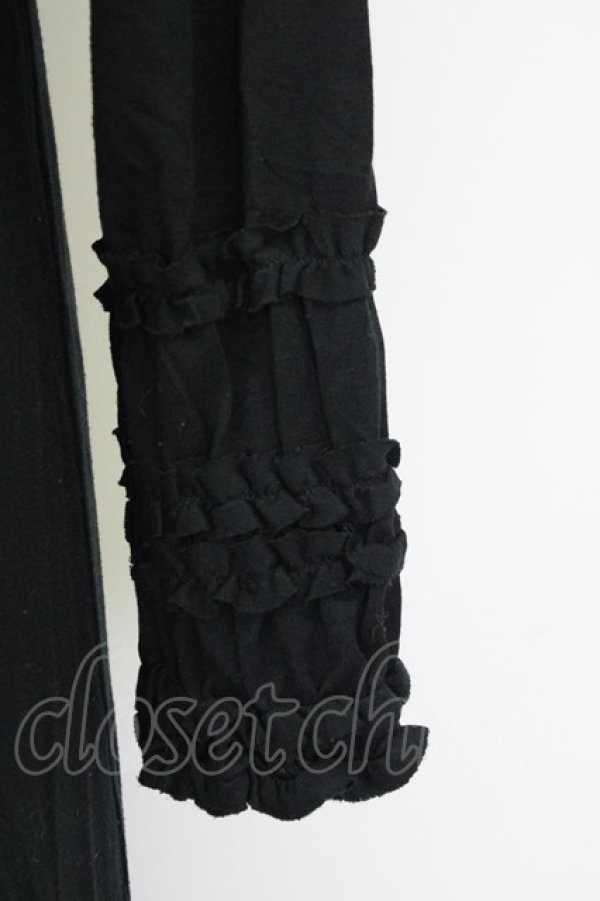 画像3: PINK HOUSE / フリルハイネックワンピース  ブラック T-25-09-14-010-LO-OP-SA-ZI (3)