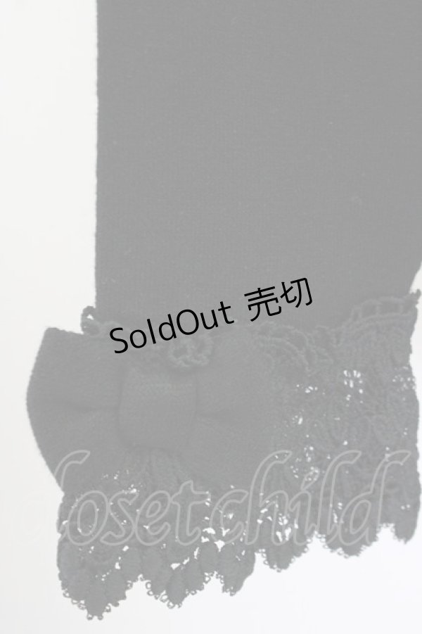 画像4: axes femme kawaii / レーシーフリルニットプル M 黒 T-25-09-14-012-AX-TO-SA-ZI (4)