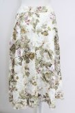 画像2: INGEBORG / 薔薇柄フレアスカート  アイボリー T-25-09-14-015-LO-SK-SA-ZI (2)