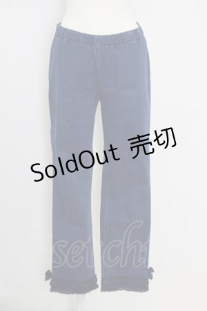 画像: PINK HOUSE / 裾2段フリル&リボンデニムパンツ  インディゴ T-25-09-14-018-LO-PA-SA-ZI