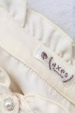 画像7: axes femme / バラ刺繍ラッフルフリルブラウス  アイボリー T-25-09-15-002-AX-BL-SA-ZI (7)