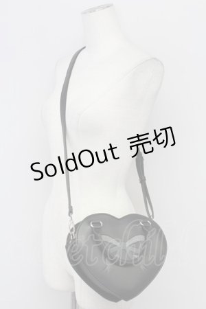 画像: FLC / MINA*ハートショルダーバッグ  中黒 T-25-09-15-029-LO-BG-SA-ZI