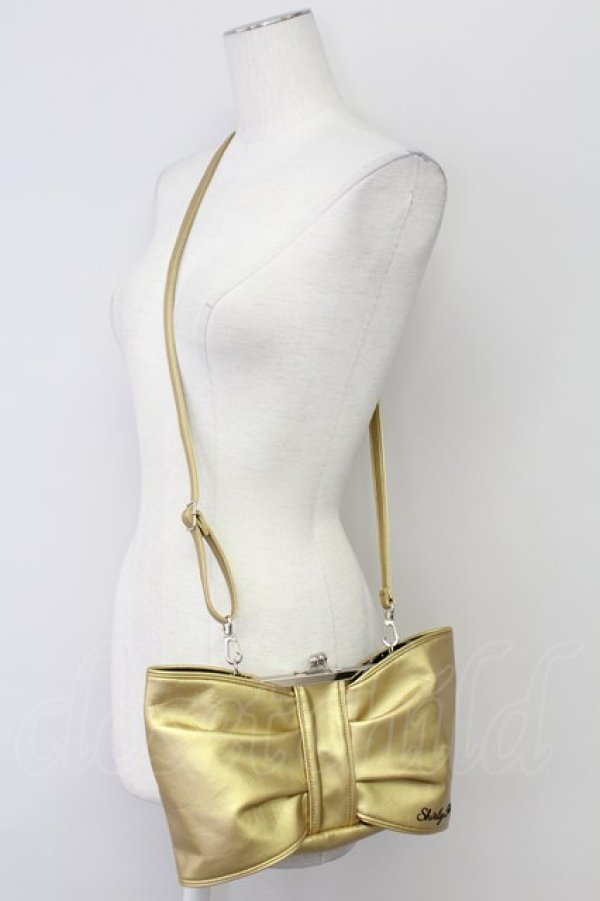 画像1: Shirley Temple / 立体リボン型バッグ(Ladies)  ゴールド T-25-09-15-033-ET-BG-SA-ZI (1)