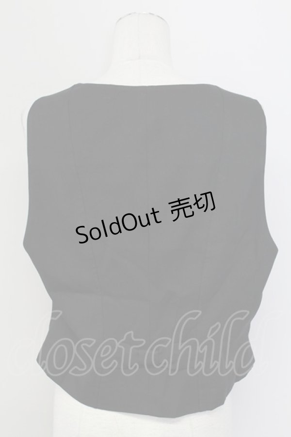 画像2: 森林衣樹 / ダブルボタンベスト XL 黒 T-25-09-15-005-LO-TO-SA-ZI (2)