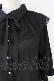 画像3: axes femme POETIQUE / ボウタイ付きチュール襟ブラウス M 黒 T-25-09-21-022-AX-BL-SA-ZI (3)