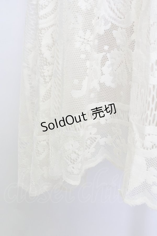 画像4: axes femme / 総レーススカート  生成り T-25-09-21-027-AX-SK-SA-ZI (4)