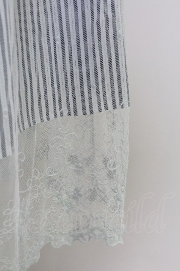 画像3: axes femme / ストライプＸレーススカート M ブルー T-25-09-21-029-AX-SK-SA-ZI (3)