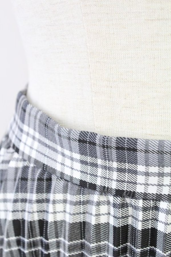 画像3: axes femme POETIQUE / チェック切替プリーツスカート  黒チェック T-25-09-21-032-AX-SK-SA-ZI (3)