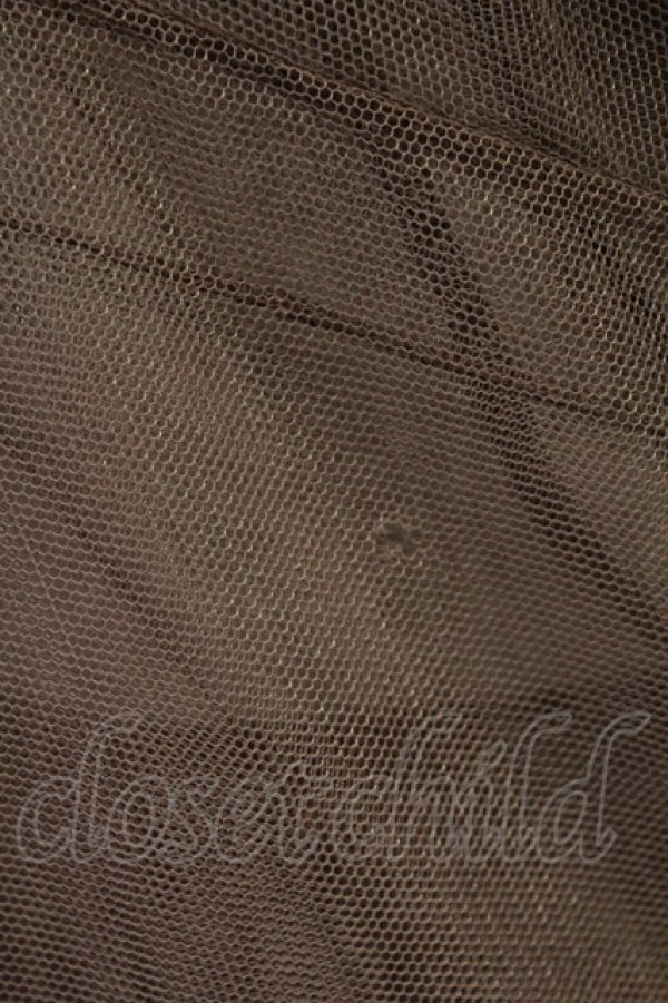 画像5: axes femme / ロングチュールスカート M ブラウン T-25-09-21-034-AX-SK-SA-ZI (5)