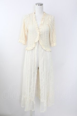画像: axes femme / ドッキングロングカーデ  生成り T-25-09-21-009-AX-TO-SA-ZT