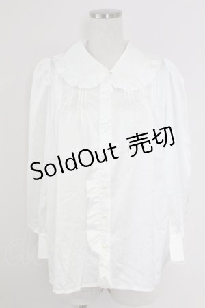 画像: axes femme POETIQUE / フリル襟ブラウス M 生成り T-25-09-21-002-AX-BL-SA-ZI