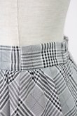 画像3: Ank Rouge / グレンチェックスカート  黒Ｘ白チェック T-25-09-24-022-CA-SK-SA-ZT427 (3)