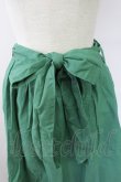 画像4: F&A / リネン風ウエストリボンタックスカート  グリーン T-25-09-24-023-LO-SK-SA-ZT427 (4)