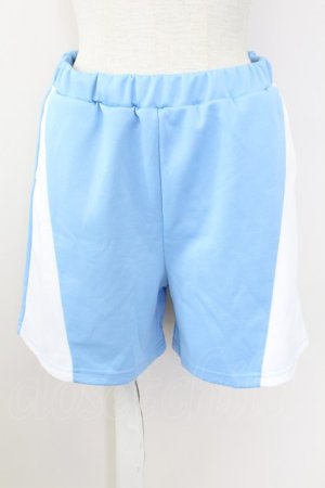 画像: FLC / ジャージショートパンツ M サックスＸ白 T-25-09-24-030-LO-PA-SA-ZT