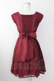 画像2: axes femme / レース切り替えドレス  ボルドー T-25-09-24-004-AX-OP-SA-ZT423 (2)