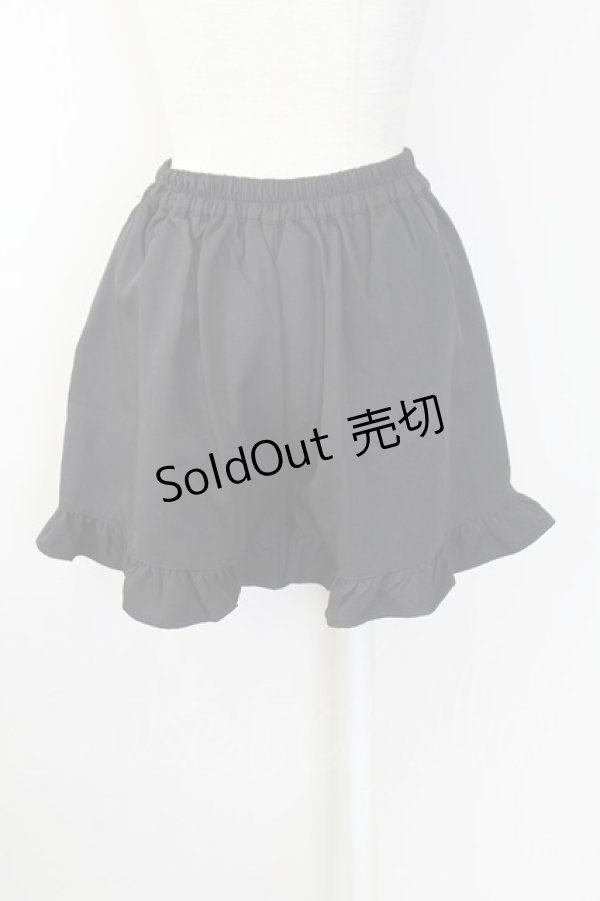 画像2: Ank Rouge / 裾ビジューリボンレースアップショートパンツ  黒 T-25-09-24-032-CA-PA-SA-ZT405 (2)