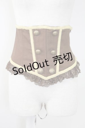 画像: GOTHPUNKその他(買取対象外) / 裾レースコルセット 2L ブラウン T-25-09-24-034-LO-ZA-SA-ZT