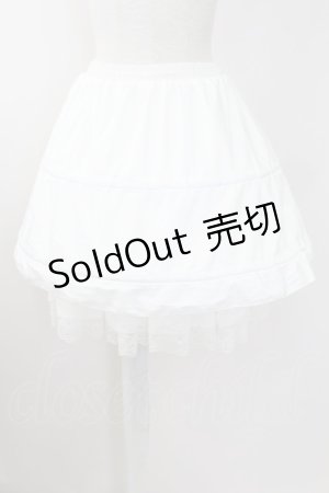 画像: 星箱works / 47cmショートワイヤーパニエスカート  ホワイト T-25-09-24-035-PU-SK-SA-ZT385