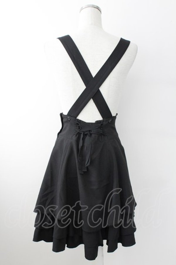 画像2: MIHO MATSUDA / サス付きスカート  黒 T-25-09-24-006-GO-SK-SA-ZT423 (2)