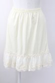 画像1: axes femme / オーガンジープチローズペチコート  アイボリー T-25-09-24-007-AX-SK-SA-ZT423 (1)