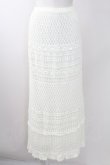 画像1: INGEBORG / レースニットスカート  アイボリー T-25-09-24-014-LO-SK-SA-ZT423 (1)
