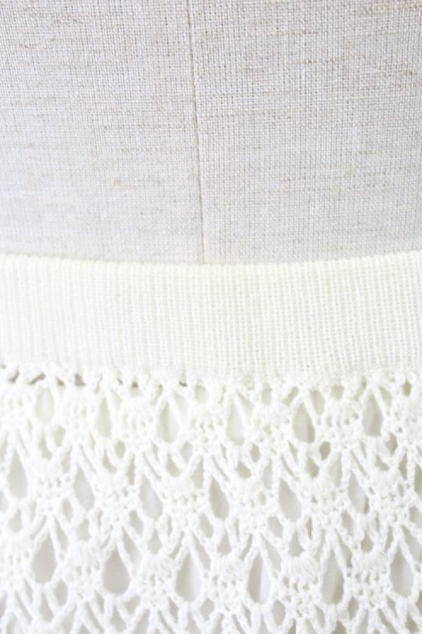 画像3: INGEBORG / レースニットスカート  アイボリー T-25-09-24-014-LO-SK-SA-ZT423 (3)