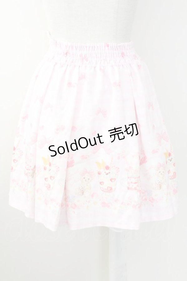 画像2: LIZ LISA / SweetBearGelato柄スカート  ピンク T-25-09-24-016-LO-SK-SA-ZT423 (2)