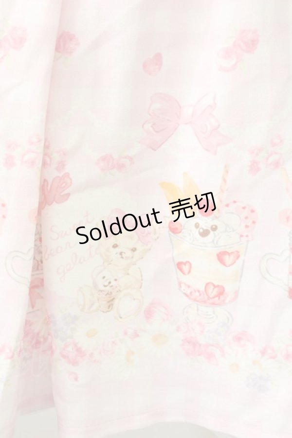 画像3: LIZ LISA / SweetBearGelato柄スカート  ピンク T-25-09-24-016-LO-SK-SA-ZT423 (3)