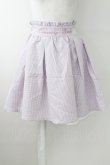 画像1: Ank Rouge / ウエスト刺繍ギンガムチェックスカート  ラベンダーＸ白 T-25-09-24-017-CA-SK-SA-ZT423 (1)