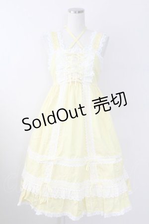 画像: BABY,THE STARS SHINE BRIGHT / ベビードールジャンパースカート  ひよこ T-25-09-24-003-BA-OP-SA-ZT