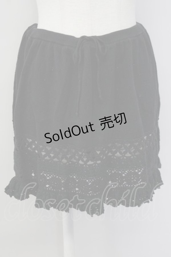 画像1: 【SALE】PINK HOUSE / ニットスカート  ブラック T-25-09-26-026-LO-PA-SA-ZT439 (1)