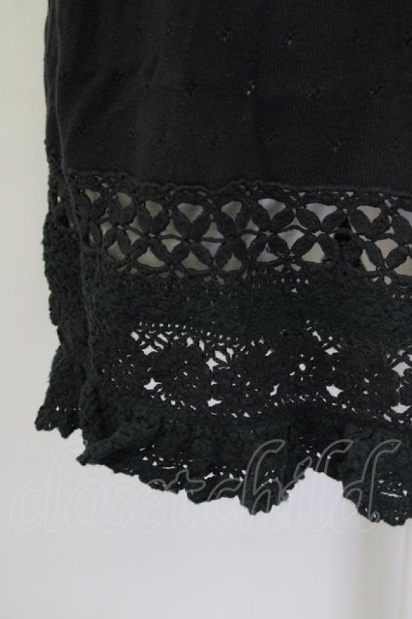 画像3: PINK HOUSE / ニットスカート  ブラック T-25-09-26-026-LO-PA-SA-ZT439 (3)