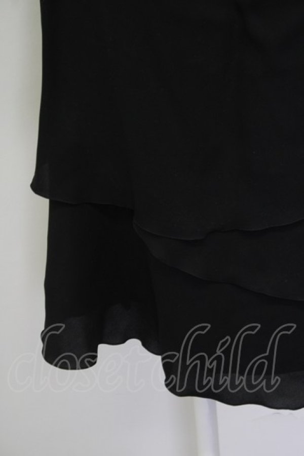 画像3: INGEBORG / 裾段フリルスカート L ブラック T-25-09-26-030-LO-SK-SA-ZT441 (3)