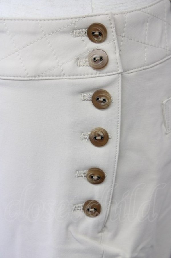 画像3: INGEBORG / サイドボタンパンツ  アイボリー T-25-09-26-032-LO-PA-SA-ZT441 (3)