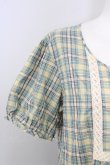 画像3: PINK HOUSE / マドラスチェック半袖ワンピース  グリーン T-25-09-26-003-LO-OP-SA-ZT324 (3)