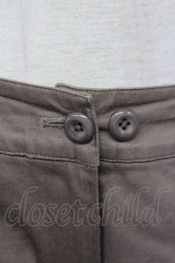 画像4: INGEBORG / 裾フリルクロップドパンツ 13 ブラウン T-25-09-26-034-LO-PA-SA-ZT441 (4)