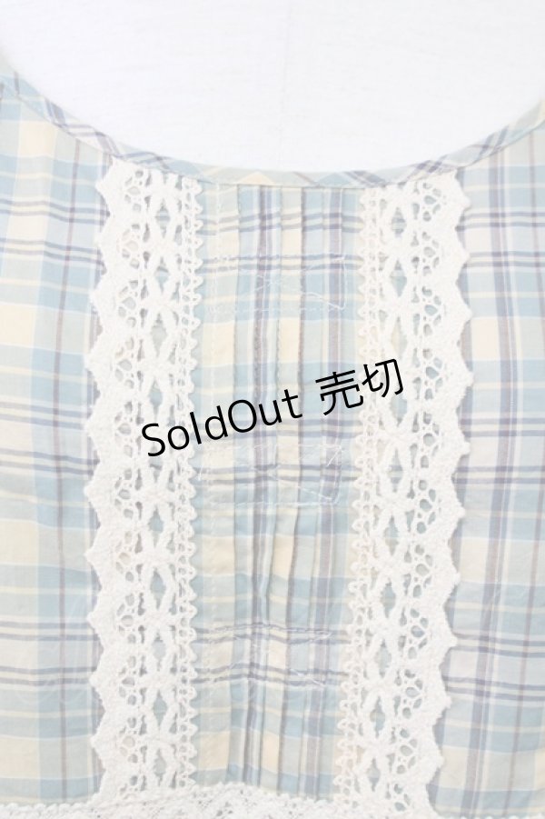 画像4: 【SALE】PINK HOUSE / マドラスチェック半袖ワンピース  グリーン T-25-09-26-003-LO-OP-SA-ZT324 (4)