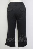 画像2: INGEBORG / 裾フリルクロップドパンツ 13 ブラック T-25-09-26-039-LO-PA-SA-ZT414 (2)