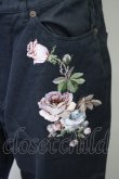 画像4: INGEBORG / 薔薇刺繍パンツ LL 黒Ｘピンク T-25-09-26-040-LO-PA-SA-ZT414 (4)