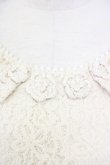 画像4: INGEBORG / 胸元フラワーモチーフレースワンピース 11 アイボリー T-25-09-26-004-LO-OP-SA-ZT443 (4)