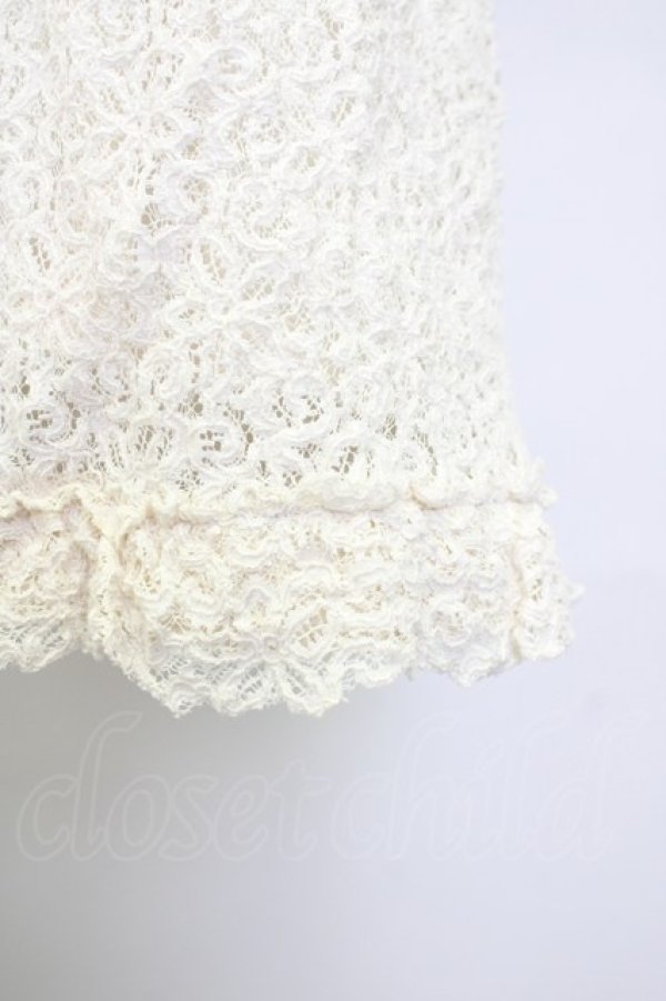 画像5: INGEBORG / 胸元フラワーモチーフレースワンピース 11 アイボリー T-25-09-26-004-LO-OP-SA-ZT443 (5)